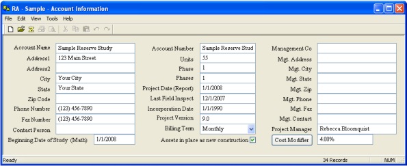 Account Information View